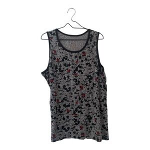 Disney Mickey Mouse Gray Tank Top Men’s Size 2XL Sleeveless Graphic Shirt